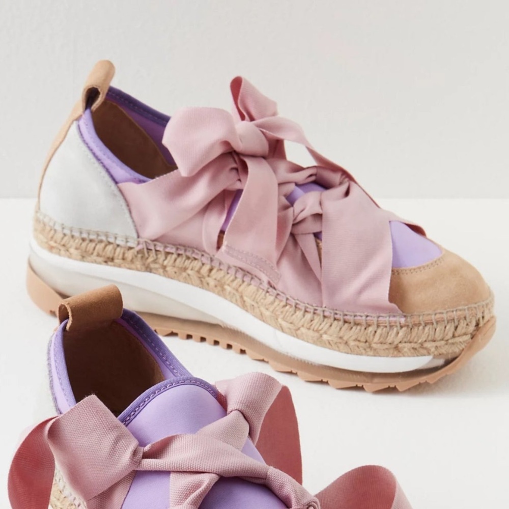 Free People | Chapmin Espadrille Platform Sneakers Boho Chunky Size 37 6.5